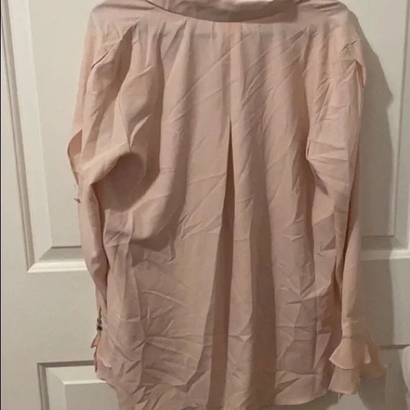 T Tahari Women Ruffled Sleeves Button-Down Blouse-NWT - Picture 4 of 4